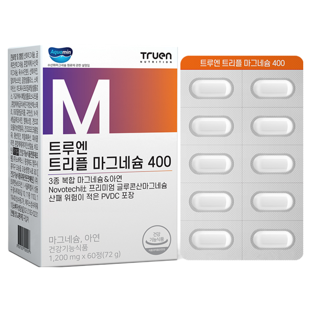 <b>트루엔</b> 트리플 마그네슘 400  1박스  60정