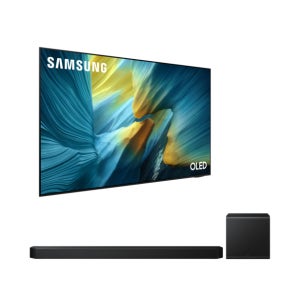 삼성전자 2025 OLED SF95 (195cm) 풀 모션 슬림핏 벽걸이형+5.1.2ch 사운드바 Q800F KQ77SF95-W18