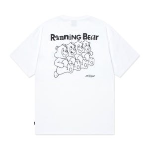 [엘엠씨] RUNNING BEAR TEE white 0LM45STS302WHT