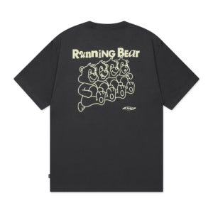 [엘엠씨] RUNNING BEAR TEE charcoal 0LM45STS302CRC