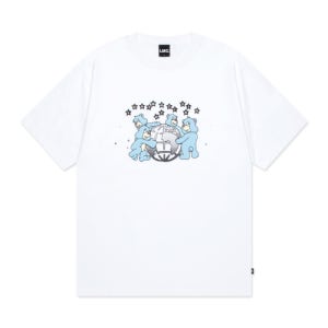 [엘엠씨] GLOBE BEAR TEE white 0LM45STS305WHT