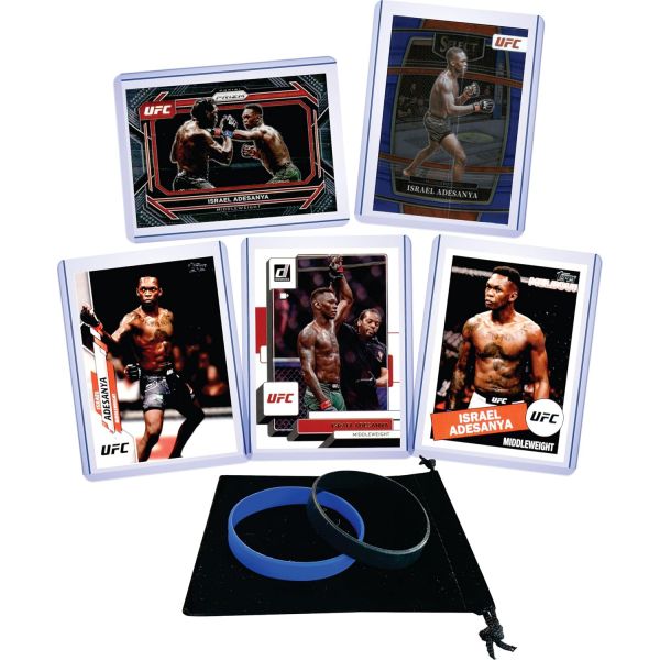 이스라엘 아데산야 UFC 5 다양한 트레이딩 카드 번들  이스라엘 아데산야 UFC (5) 다양한 트레이딩 카드  1개