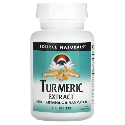 Source Naturals, 강황 추출물, 100정