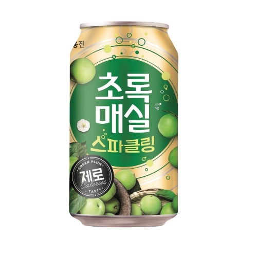 초록매실 스파클링 제로 캔, 350ml, 24개 (10,960원) (무료)