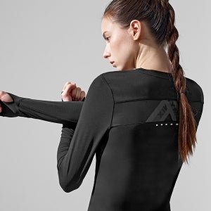 여성 러닝 핑거홀 긴팔 운동복 마라톤 달리기