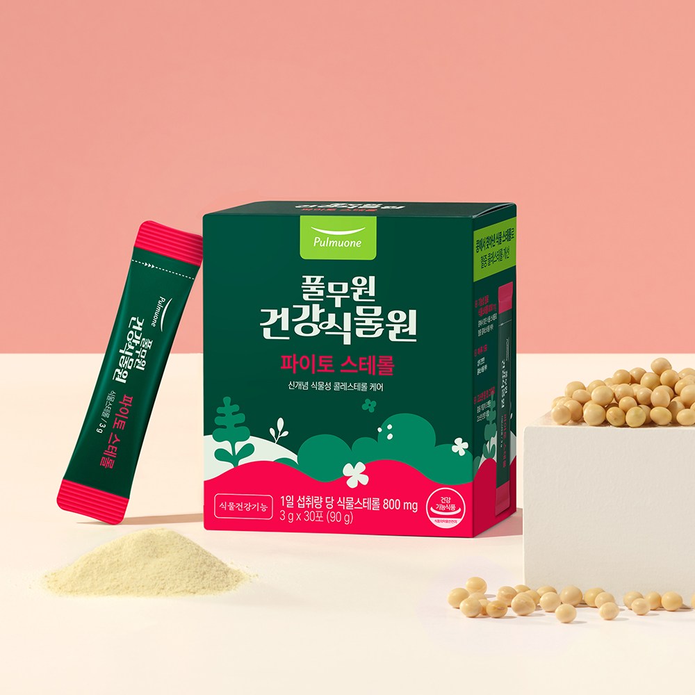 [풀무원건강<b>식물</b>원] <b>파이토 스테롤</b> 콩 유래 <b>식물</b>성 콜레<b>스테롤</b> 케어 <b>식물스테롤</b>  1박스  30회분