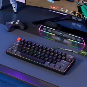 RK 로열클루지 C60 자석축 키보드 네이비 남옥 자석축 RGB 유선 키보드