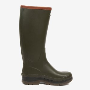 [바버] 남성 올리브 Tempest Tall 레인부츠 URSO5E007L3