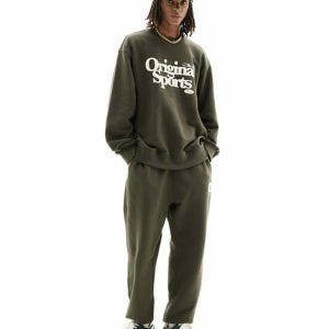 프로스펙스 Logo Sweat Pants Kaki