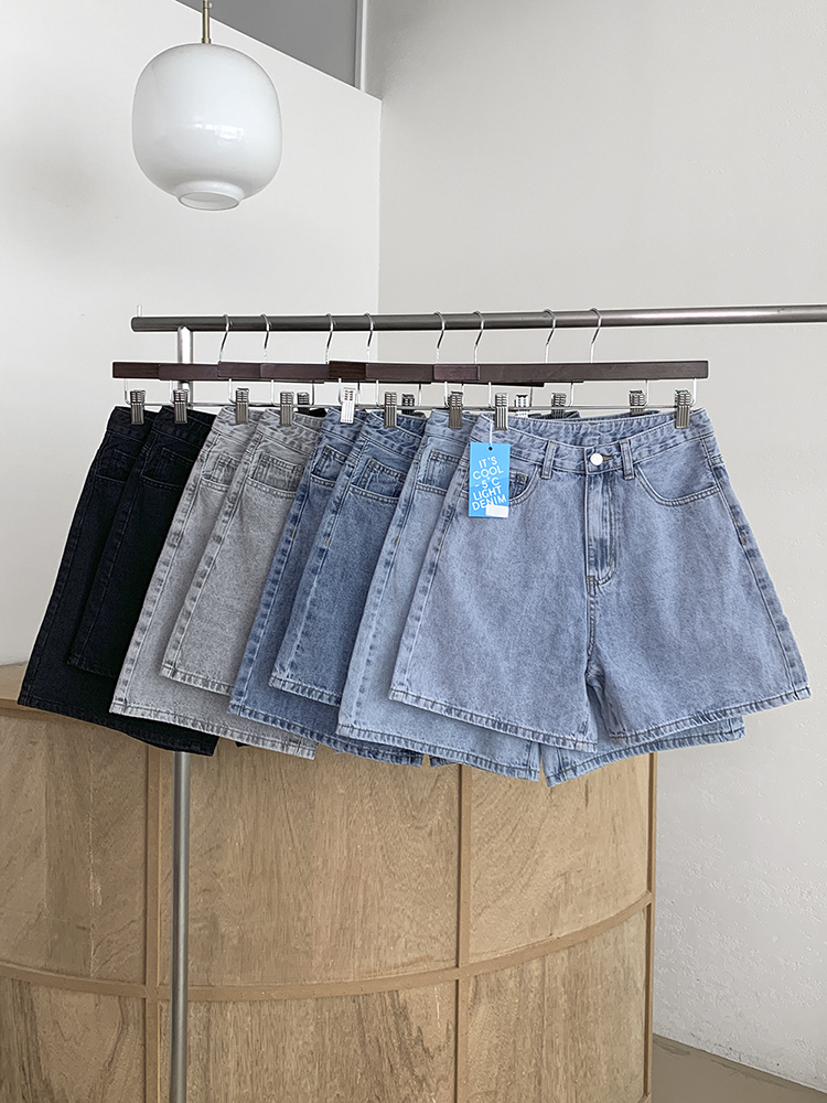 유라타임 3부 4부 쿨썸머 히든밴딩 하이웨스트 A라인 청반바지 4C