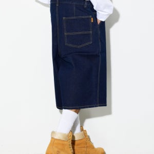 [필립페이커] 블루베이스 버뮤다 와이드 데님 숏팬츠 리얼블루 BB BERMUDA WIDE DENIM SHORT PANTS REAL BLUE