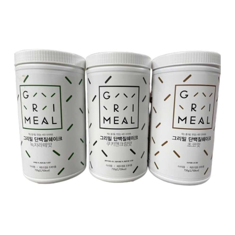 <b>그리밀</b> 단백질쉐이크 750g 12가종 식사대용 <b>다이어트</b>