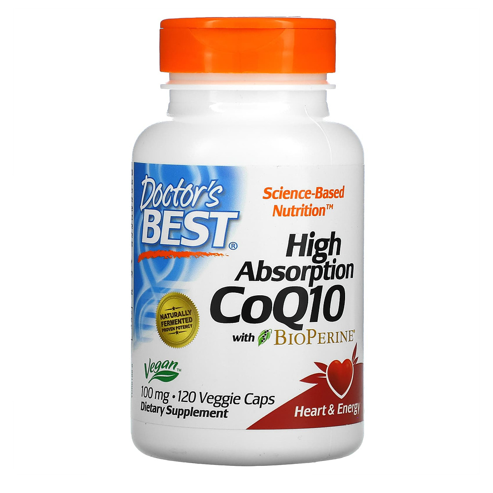 닥터스베스트 고흡수 <b>코엔자임 Q10</b> 바이오페린 100mg x 120캡, 1개