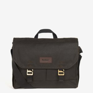 [바버] 남성 올리브 Essential Wax 메신저 백 URBA5E001L3