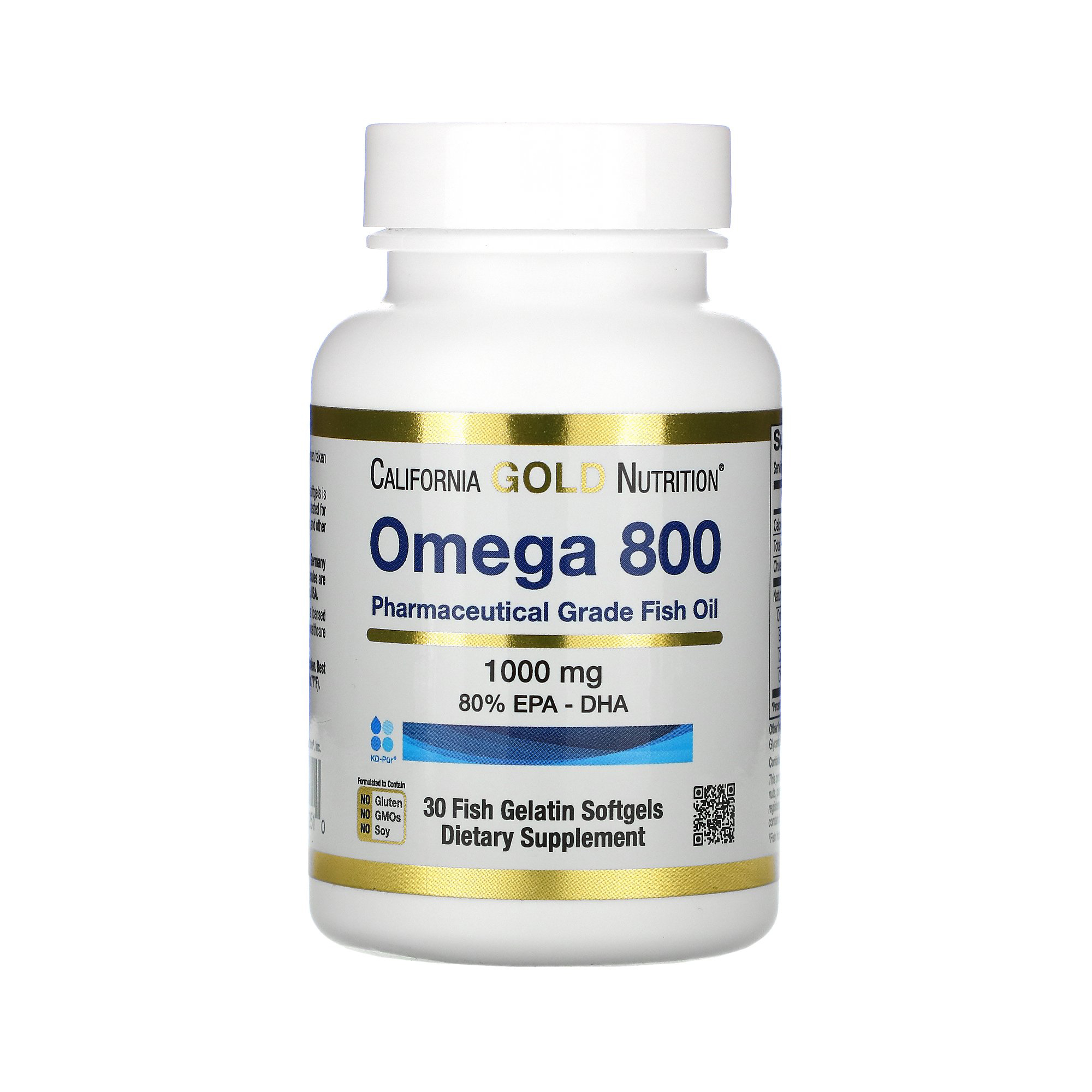캘리포니아<b>골드</b>뉴트리션 <b>오메가3</b> 800 100mg x 30캡슐, 6개