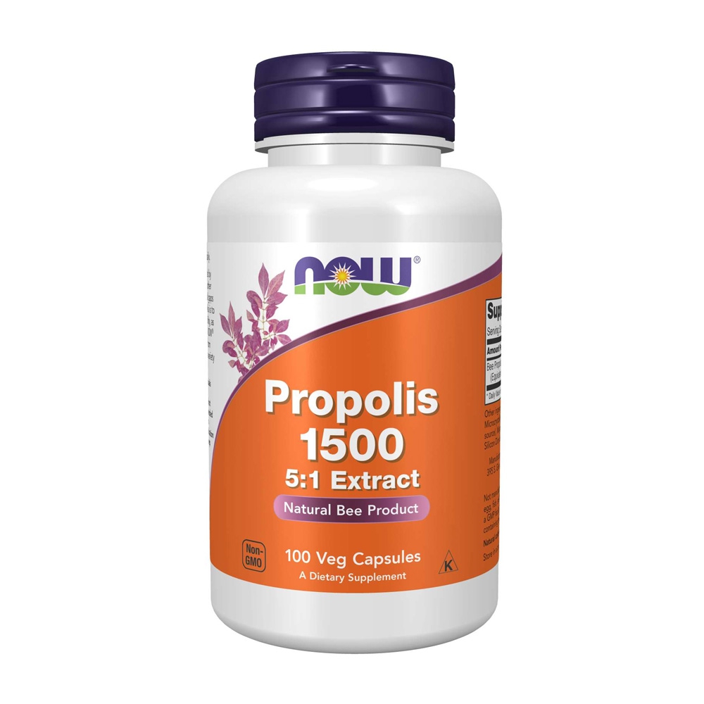 <b>나우푸드 프로폴리스</b> 1500 5:1 추출물 300mg x 100캡슐, 2개
