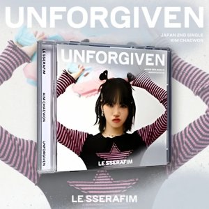 르세라핌 LE SSERAFIM UNFORGIVEN 일본 2집 싱글 김채원 한정판 솔로 CD 포토카드 비주얼 스티커 포함