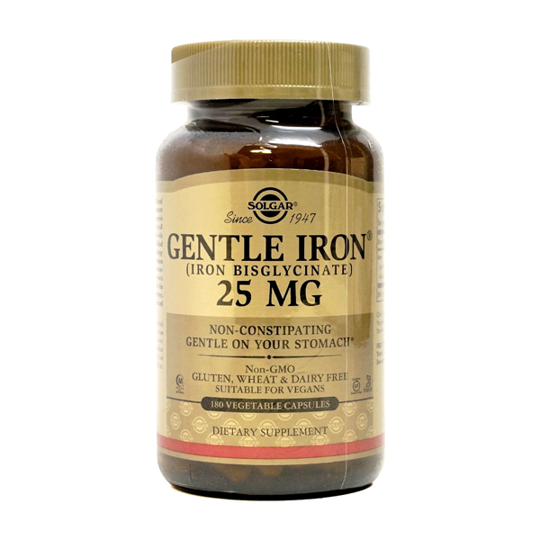 솔가 철분제 젠틀 <b>아이언</b> <b>25mg</b> x 180캡슐, 1개