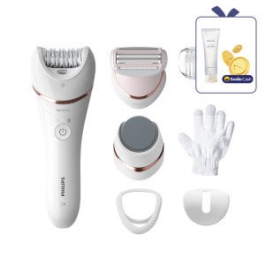 필립스 15%카드할인)PHILIPS 필립스 샤티넬 어드밴스 모근제거기 BRE730/10 아로마티카 수딩젤 증정