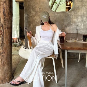 [기획특가/MADE]쥬티 와이드 팬츠(핀턱팬츠 와이드핀턱팬츠 와이드바지 핀턱바지 밴딩바지 여름바지 통바지 데일리 꾸안꾸 베이직 데이트룩 벚꽃룩)