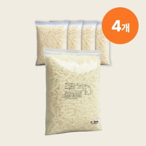 로젠 피자치즈 DA 모짜렐라 슈레드치즈 2.5kg (4개입)