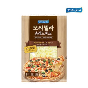 원쿠킹 리치골드 모짜렐라 슈레드 피자치즈 1kg 냉장