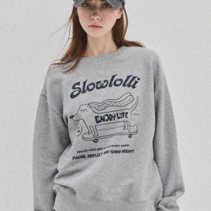 [슬로우롤리] Dog-printed sweatshirt 5007634700