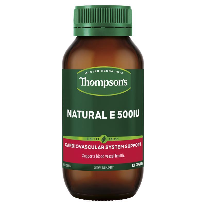 호주 <b>톰슨</b> Thompson’s Natural E 내추럴 <b>비타민E</b> 500iu  6개  100정