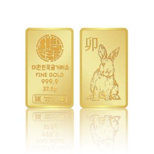 [대한민국금거래소]대한민국금거래소 2023 계묘년 토끼 골드바 37.5g_기본케이스 [갤러리아]