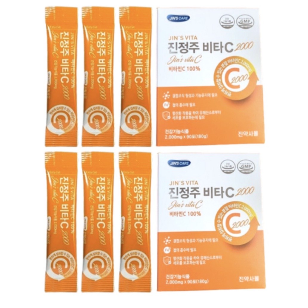 <b>진약사몰</b> 비타C2000 진정주 비타민C2000  180g  4개