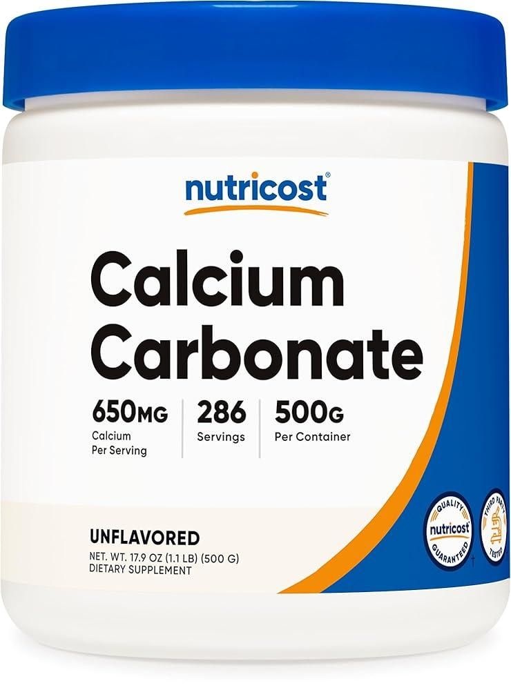 Nutricost <b>탄산칼슘 파우더</b> 500g 1개