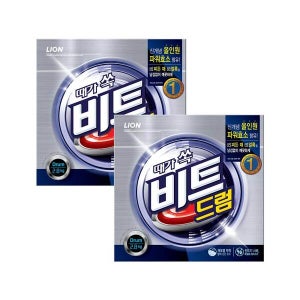 라이온코리아 비트 분말세제 드럼 2.8kg (지함) 2개