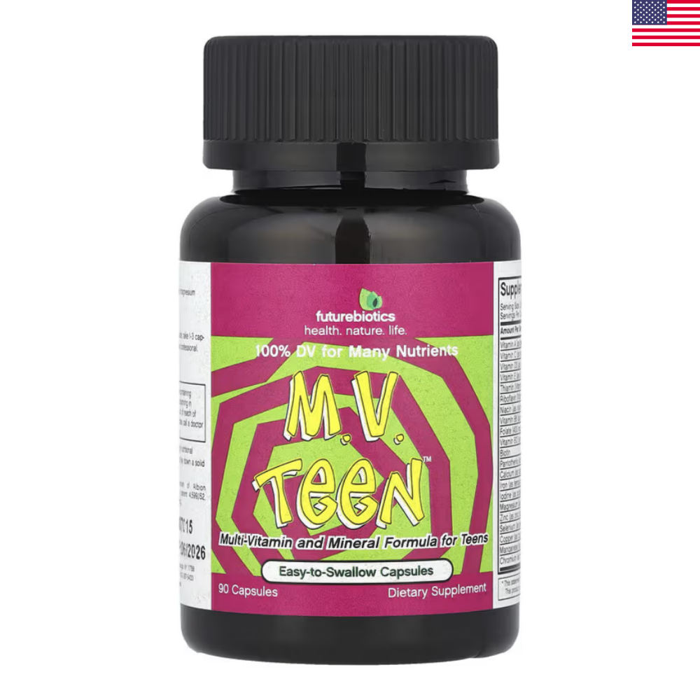 Futurebiotics 퓨처바이오틱스 M.V. 틴 어린이 <b>종합</b> 비타민 90캡슐 1병  90정  1개