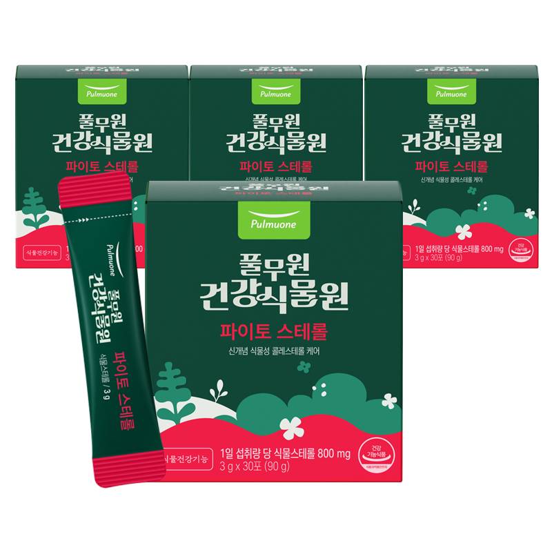 [풀무원건강<b>식물</b>원] <b>파이토 스테롤</b> 콩 유래 <b>식물</b>성 콜레<b>스테롤</b> 케어 <b>식물스테롤</b>  4박스  30회분