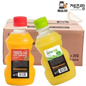 제주랑 100% 착즙 감귤주스 2종 각10입 (천혜향+청귤) 총20입