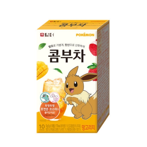담터 포켓몬 콤부차 망고리치