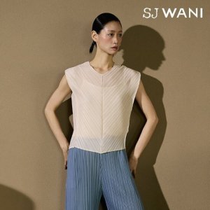 SJ와니 25SS 플리츠 슬리브리스 블라우스 1종 [런칭 가격 79,900원] TV상품