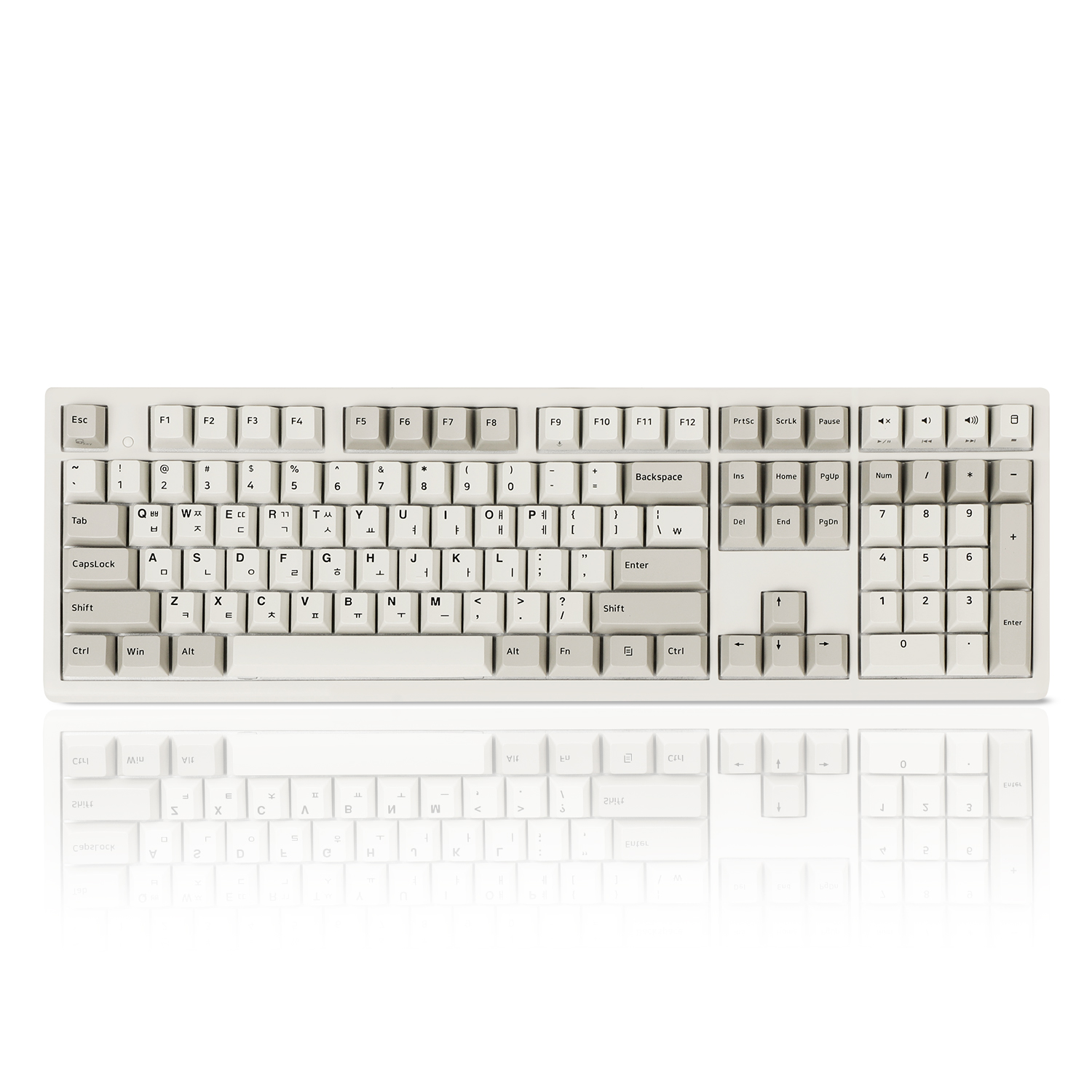 COX 엠프리스 오리지널 레트로 PBT 무접점 키보드 아이보리, 무접점(정전용량), 50g