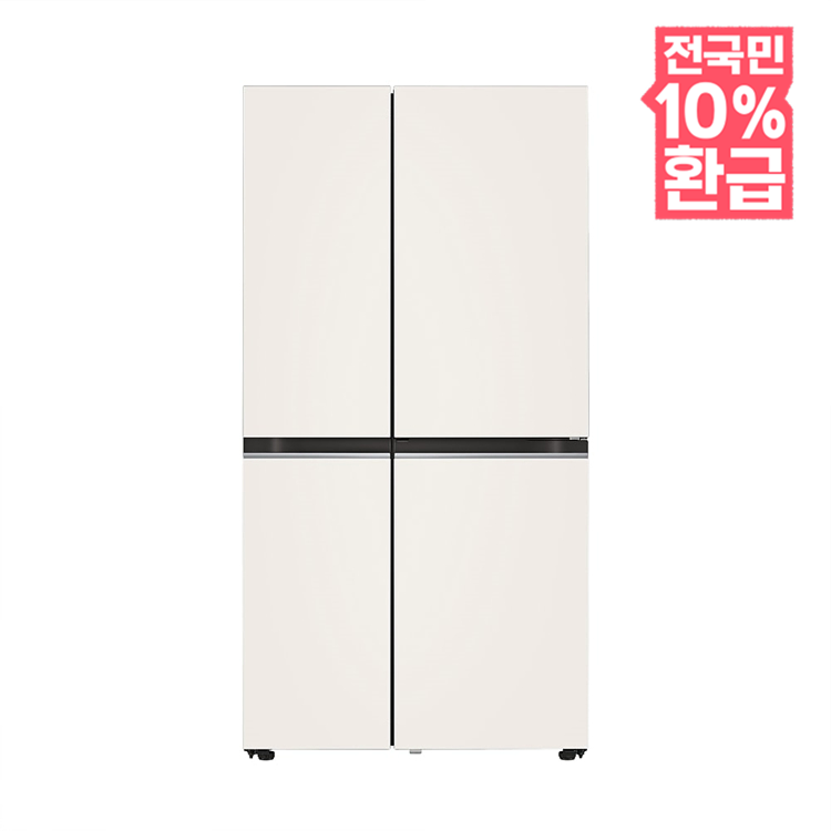 LG전자 2도어 832L (S834MEE30E) 네이처 베이지