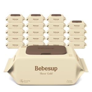 베베숲 베베숲 시어골드 70매 캡 20팩 75gsm 고평량 아기물티슈