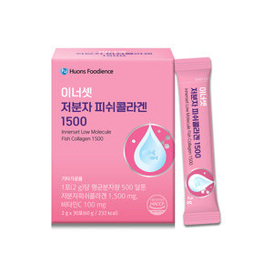 이너셋 저분자 피쉬 <b>콜라겐</b> 펩타이드 부스터 엘라스틴 글루타치온 <b>콜라겐</b>가루 스틱 30포
