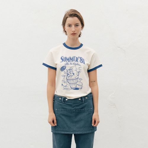 [비아플레인] Via Summer81 T-shirt (Ivory)