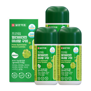 일양약품 일양약품 프라임 <b>멀티</b>비타민 <b>미네랄</b> 구미 60구미 X 3개