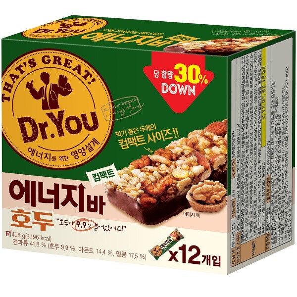 닥터유 에너지바 호두 컴팩트 성분 분석