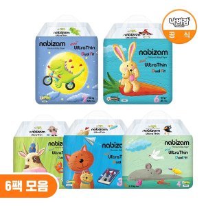 나비잠 나비잠 기저귀 울트라씬듀얼핏 썸머팬티 6팩 모음