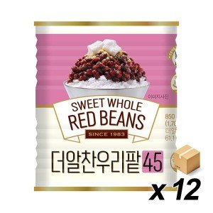 화과방 빙수용 더알찬 우리팥 국내산 850g 12개 (BOX)