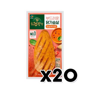 CJ제일제당 더건강한 부드러운 닭가슴살 순살케이준 100g x 20개