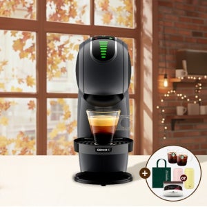 돌체구스토 캡슐 커피머신 지니오S 터치 그레이 (굿즈  스타벅스 글라스 머그컵 2개+틴케이스 + 토트백 + 파스텔 텀블러)