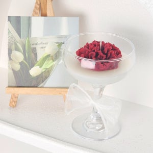 [무료선물포장] 카네이션 와인잔 캔들 어버이날 스승의날, 예설담