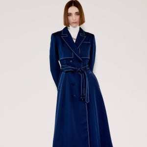 [채뉴욕] The tailored trench coat [NAVY] FW22RTW0101